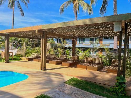 View, Straw Hat Surf Hostel & Bar in Puerto Escondido View, Straw Hat Surf Hostel & Bar in Puerto Escondido