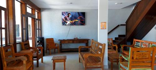 Shared lounge/TV area, Hotel Porto Brasilia in Porto Seguro Shared lounge/TV area, Hotel Porto Brasilia in Porto Seguro