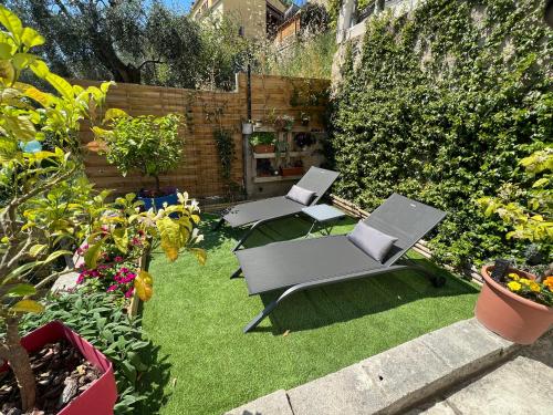 Garden, Appartement 2 pieces - Le Berceau in Menton Garden, Appartement 2 pieces - Le Berceau in Menton