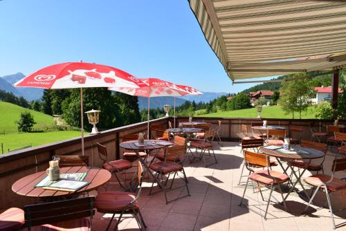 Balcony/terrace, Hotel Schonblick in Bad Hindelang Balcony/terrace, Hotel Schonblick in Bad Hindelang