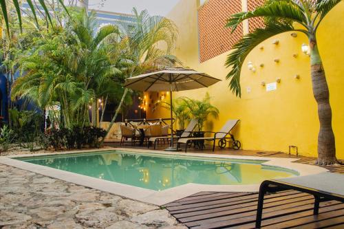 Balkon/teras, Hotel Marionetas in Merida Balkon/teras, Hotel Marionetas in Merida