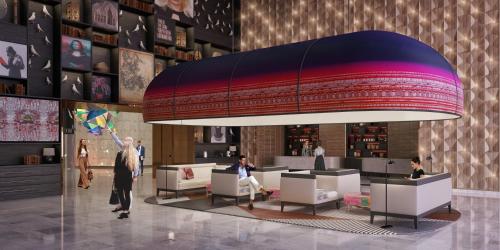 Shared lounge/TV area, Andaz Doha, by Hyatt in West Bay & Diplomatic Area Shared lounge/TV area, Andaz Doha, by Hyatt in West Bay & Diplomatic Area