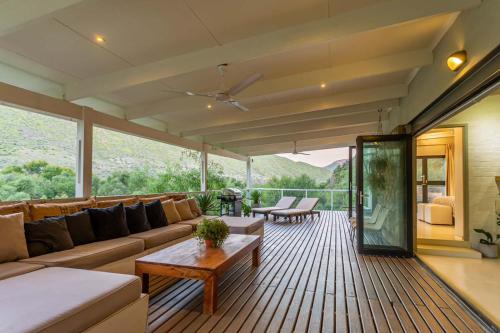 Terraza/balcón, Karoo Mountain River House in Calitzdorp Terraza/balcón, Karoo Mountain River House in Calitzdorp
