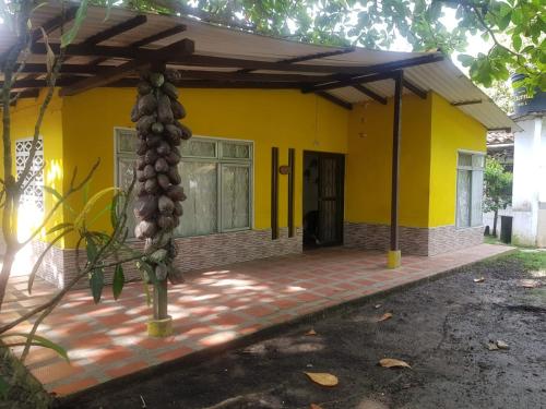 Cabana en la playa Punta Bolivar in El Bobo Cabana en la playa Punta Bolivar in El Bobo