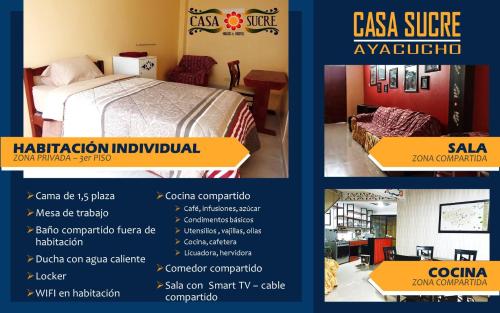 Létesítmények, Casa Sucre Hostel Ayacucho in Ayacucho Létesítmények, Casa Sucre Hostel Ayacucho in Ayacucho