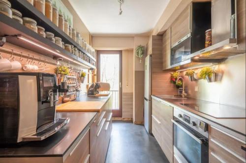 주방, Room in a nice and cosy place in Mondorf in 몬도르프 레 뱅 주방, Room in a nice and cosy place in Mondorf in 몬도르프 레 뱅