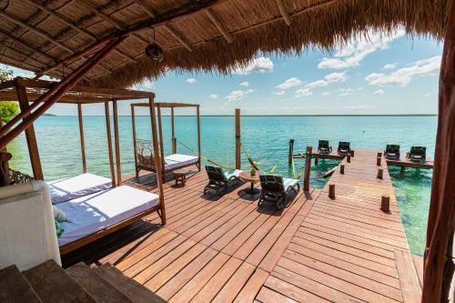 Balkong/terasse, Xcabal Hotel boutique in Bacalar Balkong/terasse, Xcabal Hotel boutique in Bacalar