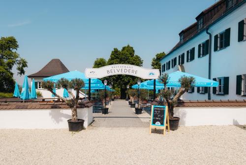 Balcony/terrace, Belvedere Hotel-Restaurant in Eching (Landshut) Balcony/terrace, Belvedere Hotel-Restaurant in Eching (Landshut)