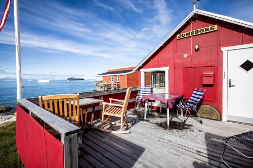 balkon/taras, Jomsborg Ilulissat in Ilulissat balkon/taras, Jomsborg Ilulissat in Ilulissat