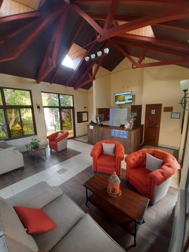 大堂, HOTEL Y RESTAURANTE HACIENDA LOS VOLCANES in 聖盧卡斯托利曼 大堂, HOTEL Y RESTAURANTE HACIENDA LOS VOLCANES in 聖盧卡斯托利曼