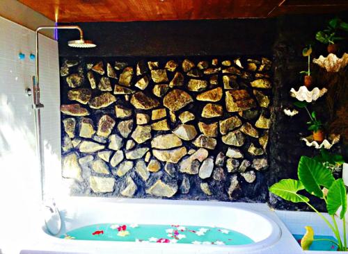 Garden, Summer Villa Guest House at Maafushi in Maldive Islands Garden, Summer Villa Guest House at Maafushi in Maldive Islands