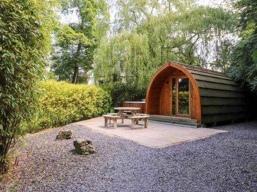 Hotellet från utsidan, Homewood Pod in Forton (Lancashire) Hotellet från utsidan, Homewood Pod in Forton (Lancashire)