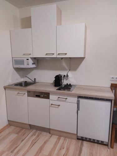 ห้องครัว, Ferienwohnung Kutrowatz in มาร์ซ ห้องครัว, Ferienwohnung Kutrowatz in มาร์ซ