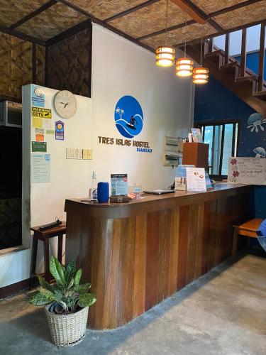 大厅, 特斯伊斯拉斯酒店 (Tres Islas Hostel) in 锡亚高岛 大厅, 特斯伊斯拉斯酒店 (Tres Islas Hostel) in 锡亚高岛