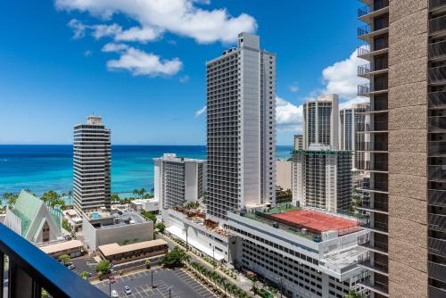 Waikiki Banyan High Level Condo with Private Lanai condo