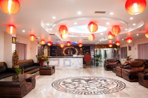 Lobby, Hotel Anand International in Bodh Gaya Lobby, Hotel Anand International in Bodh Gaya