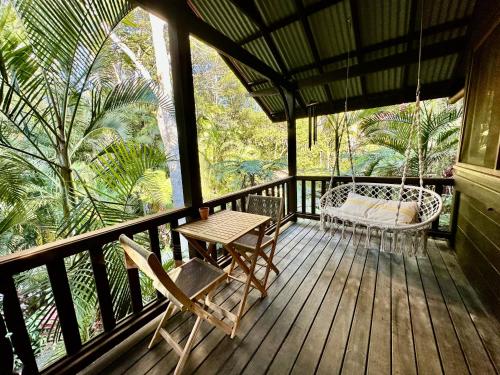 Terraza/balcón, Koompartoo Retreat Bellingen in Bellingen Terraza/balcón, Koompartoo Retreat Bellingen in Bellingen