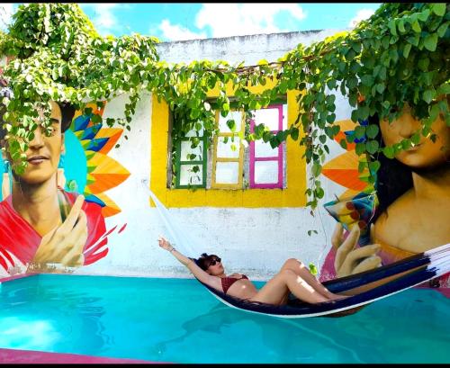 游泳池, Guacamayas Hostel and Social Laundry in 聖安納 游泳池, Guacamayas Hostel and Social Laundry in 聖安納