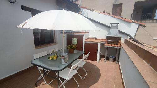 Balkon/Terrasse, El Mirador in La Fresneda (Aragon) Balkon/Terrasse, El Mirador in La Fresneda (Aragon)
