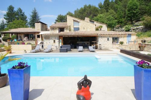 View, Mas des Collines Gite de charme avec Piscine in Montaulieu View, Mas des Collines Gite de charme avec Piscine in Montaulieu