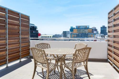 The Sentinel Apartment with balcony.