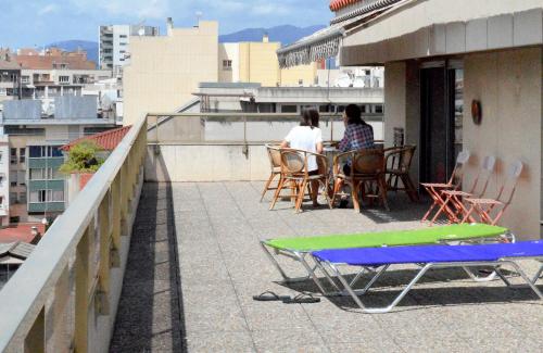 balkon/terras, Residencia Universitaria Pare Claret in Girona balkon/terras, Residencia Universitaria Pare Claret in Girona