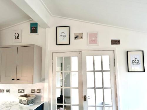 مطبخ, Woodpecker Lodge in White Cross مطبخ, Woodpecker Lodge in White Cross