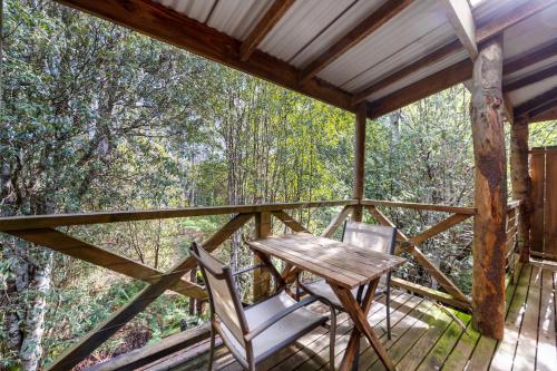 Balcony/terrace, Cradle Forest Inn in Cradle Mountain Balcony/terrace, Cradle Forest Inn in Cradle Mountain