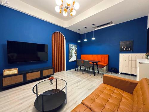 Shared lounge/TV area, Hebron Inn in Sanxing Township Shared lounge/TV area, Hebron Inn in Sanxing Township