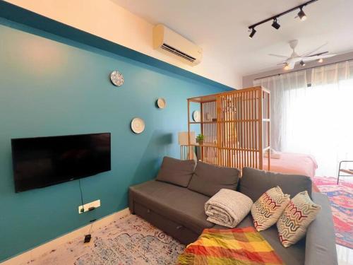 公共休息室/电视室, Heritage Studio with Balcony D'Sara, Direct MRT Kampung Selamat, near Thomson and Sungai Buloh Hospi in 双溪毛糯 公共休息室/电视室, Heritage Studio with Balcony D'Sara, Direct MRT Kampung Selamat, near Thomson and Sungai Buloh Hospi in 双溪毛糯