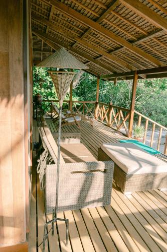 Balcony/terrace, Boulder Bay Eco Resort in Kawthaung Balcony/terrace, Boulder Bay Eco Resort in Kawthaung