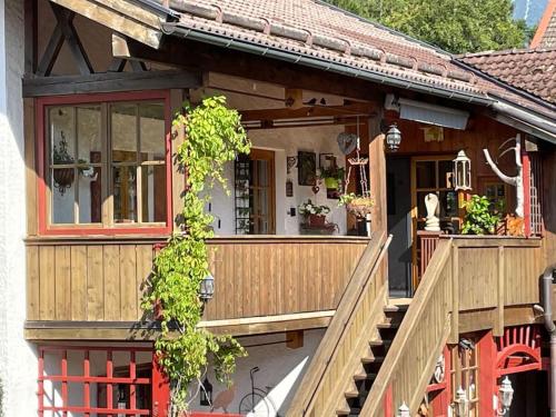 Erkély/terasz, Am Bergangerl in Ettal Erkély/terasz, Am Bergangerl in Ettal