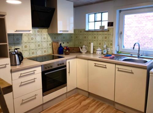 مطبخ, Ferienwohnung Elbsegler in بليكيدي مطبخ, Ferienwohnung Elbsegler in بليكيدي