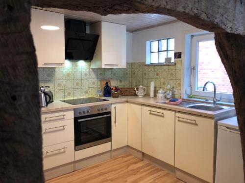 مطبخ, Ferienwohnung Elbsegler in بليكيدي مطبخ, Ferienwohnung Elbsegler in بليكيدي