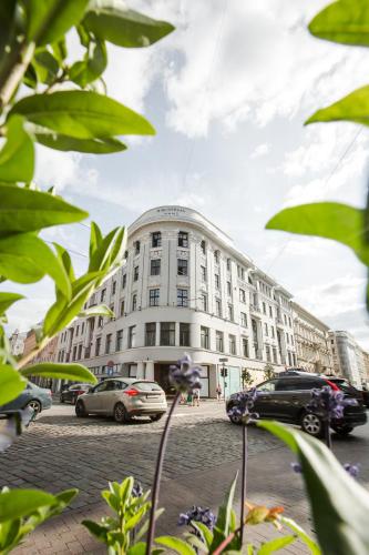 Luxury studio with a park view