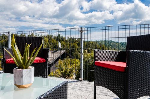 Balcony/terrace, Neu stilvoll komplett Ausgestattet Fewo Gratis Wein und Getranke bei Ankunft in Saldenburg Balcony/terrace, Neu stilvoll komplett Ausgestattet Fewo Gratis Wein und Getranke bei Ankunft in Saldenburg