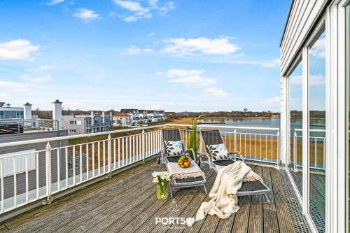 Balcony/terrace, Blaue Brise in Olpenitz Balcony/terrace, Blaue Brise in Olpenitz