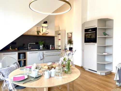 Kitchen, Ferienwohnung Fernblick in Konigsberg in Bayern Kitchen, Ferienwohnung Fernblick in Konigsberg in Bayern