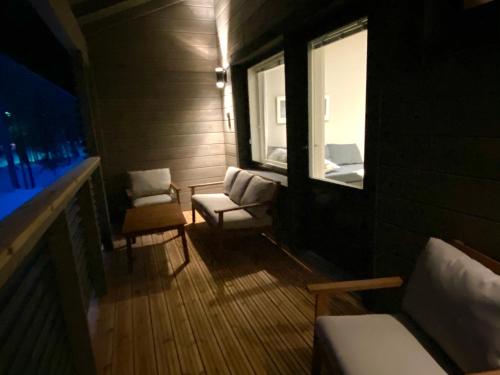 ระเบียง/ชานเรือน, Pyhä Snowflake (Pyha Snowflake) in ไพฮาทันทัวรี ระเบียง/ชานเรือน, Pyhä Snowflake (Pyha Snowflake) in ไพฮาทันทัวรี