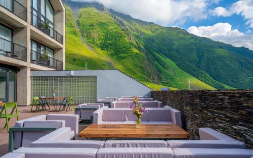parveke/terassi, Step Inn - Kazbegi in Kazbegi parveke/terassi, Step Inn - Kazbegi in Kazbegi