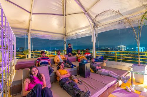 Balcony/terrace, The Hosteller Bangalore, Brigade Road in Bangalore Balcony/terrace, The Hosteller Bangalore, Brigade Road in Bangalore