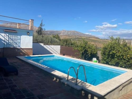 Balcony/terrace, Gated private villa with large pool in Maqueda Balcony/terrace, Gated private villa with large pool in Maqueda