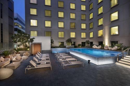 Swimming pool, Hilton Garden Inn Dubai, Mall Avenue in Al Barsha Swimming pool, Hilton Garden Inn Dubai, Mall Avenue in Al Barsha