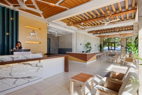 Lobby, Arena Beach Hotel at Maafushi in Maldive Islands Lobby, Arena Beach Hotel at Maafushi in Maldive Islands