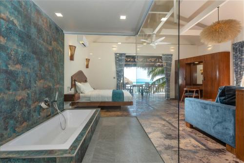 浴室, Absolute Beachfront Resort in 帕岸島 浴室, Absolute Beachfront Resort in 帕岸島
