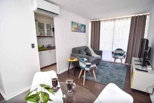 gedeelde lounge/tv-ruimte, Apartamento Altos del Boldo in Curico gedeelde lounge/tv-ruimte, Apartamento Altos del Boldo in Curico