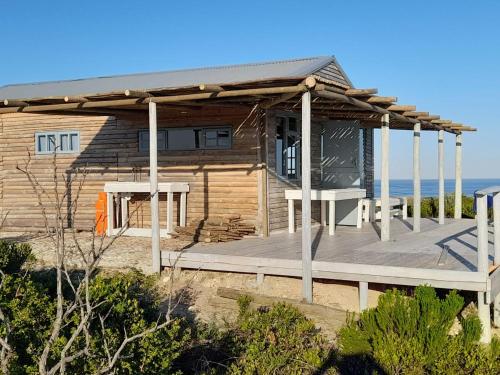 Balkonas / terasa, Beach Cabin - Vogelgezang in Bredasdorpas Balkonas / terasa, Beach Cabin - Vogelgezang in Bredasdorpas