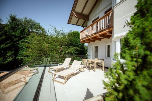 Balcony/terrace, Crystls Aparthotel in Flachau Balcony/terrace, Crystls Aparthotel in Flachau