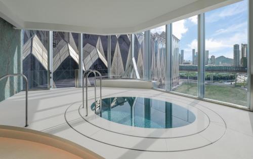 Swimming pool, W Macau - Studio City near Hac Sa (Black Sand) Beach Swimming pool, W Macau - Studio City near Hac Sa (Black Sand) Beach