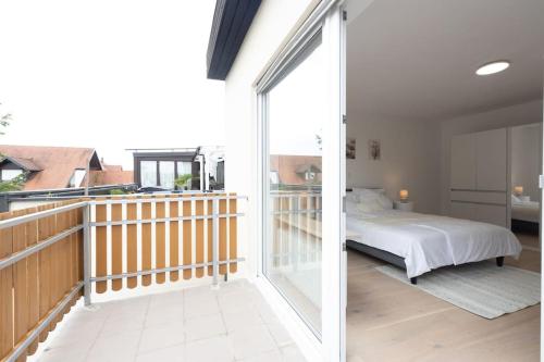 Balcony/terrace, Stylish Apartment near Munich in Moorenweis Balcony/terrace, Stylish Apartment near Munich in Moorenweis